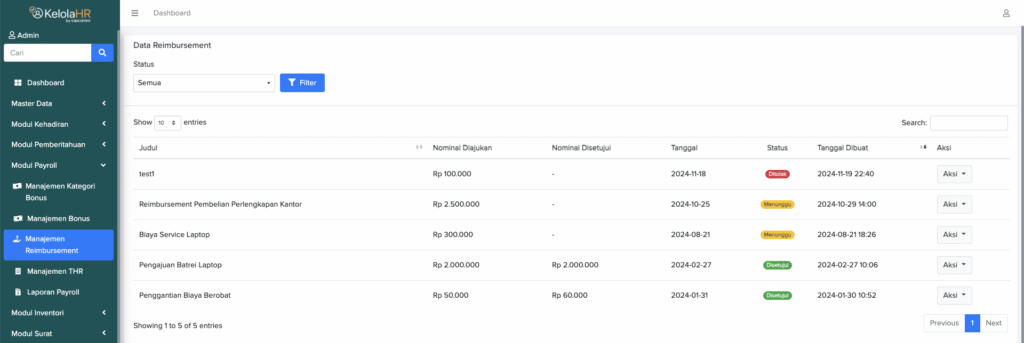 Manajemen Reimbursement